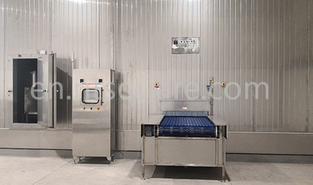 México PATSA-Congelador em espiral com esteira modular de plástico para peças de frango