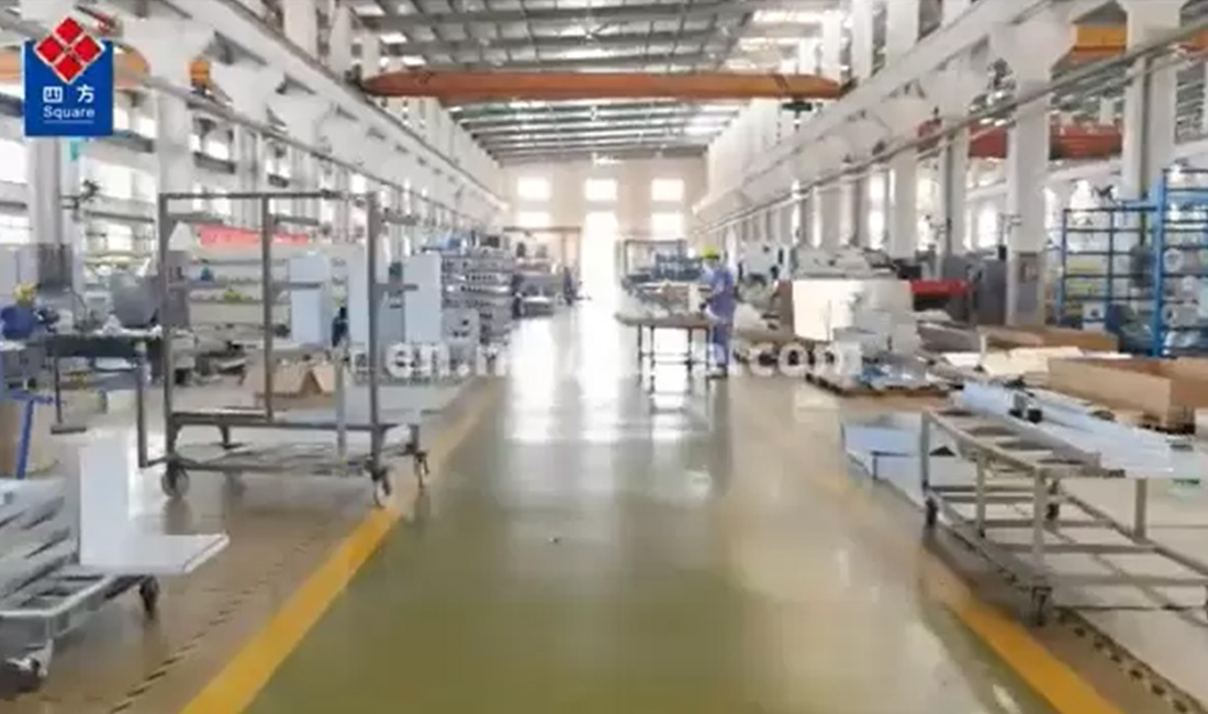 Congelador em espiral IQF carregado no contentor e pronto a ser entregue nos Estados Unidos