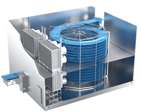 Congelador em espiral